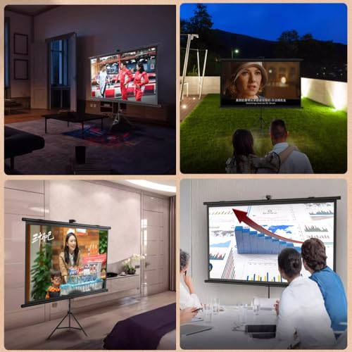 Pantalla portátil para proyector 50in 16:9 con trípode miniatura 3
