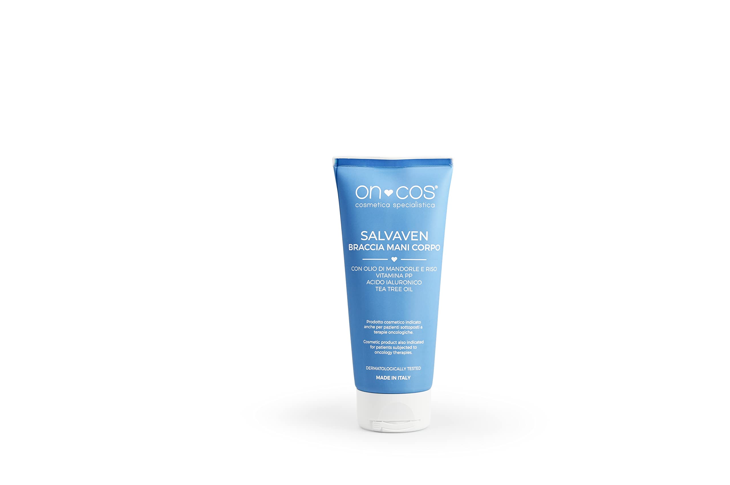 ONCOS - Salvaven Braccia Mani Corpo 100 ml Cosmetica Oncologica che Dona Sollievo alle Vene, Idrata, Protegge e Mantiene Integra la Pelle