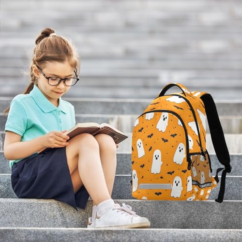 School Backpack Halloween Boo Lightweight Waterproof Travel Laptop Backpack Kids School Bags for Boys Girls Teens 11.6 X 4.9 X 16.7inch2