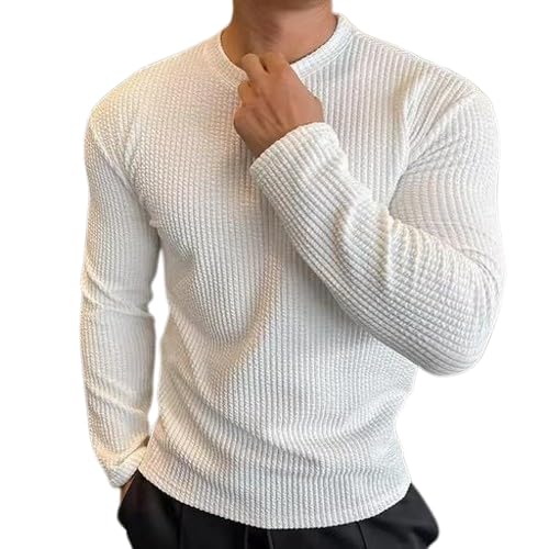Image of Mens Stripes Full Sleeve Solid T-Shirt| Comfortable, Lightweight,Breathable, Skin Friendly