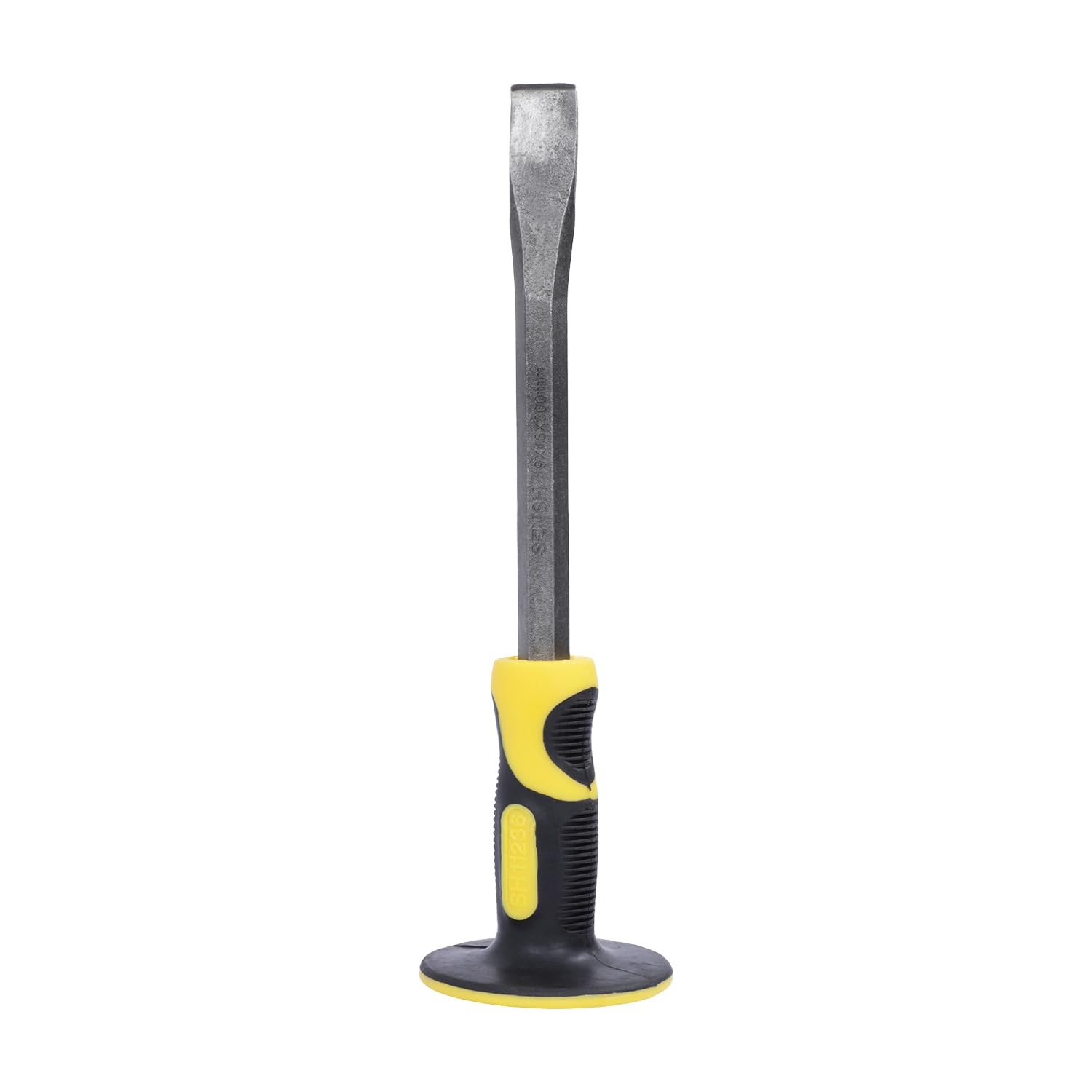 Professional Flat Cold Chisel, Drop Forged Chrome Vanadium (Cr-V) Steel | Shockproof Ergonomic Hand Guard Grip | Heavy-Duty Masonry & Metal Carving Tool, Size - 19mm Edge, 300mm Length-image-36