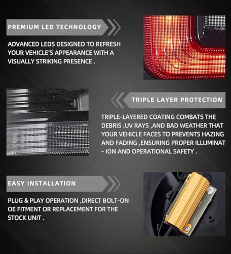 Feu arrière pour Ford Ranger ensemble complet à LED haute intensité - 6
