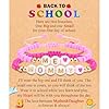 MOMMY ME Back to SchoolFirst Day of School Bracelet Gifts First Day of Kindergarten Preschool FirstSecond Grade Bracelet Gifts Set of 2 Pink Small Beads Bracelet for Girls