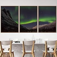 3 Piece Framed Canvas Wall Art Astronomy & Space Canvas Prints Home Artwork Decoration for Living Room,Bedroom - 16