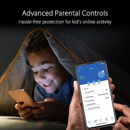 Image of ASUS ZenWiFi XT8 AX6600 Tri-band WiFi 6 Mesh Router, Covearge up to 5500 sq ft, Subscription-free Network Security, Advanced Parental Controls, 4G & 5G Mobile Tethering, VPN, 2.5G port (Black)