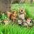 WONDHOME Solar Owl Garden Statues Outdoor Decor Resin Owl Squirrel Figurine with Mushroom Lights for Patio Lawn Yard Decorations Christmas Birthday Housewarming Gardening Gifts for Women Mom