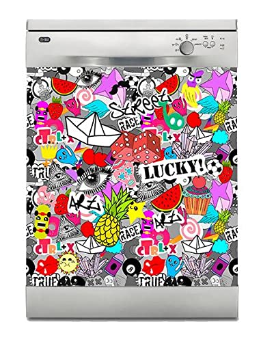 Bulaşık Makinesi Sticker Kaplama Beyaz Eşya Kaplama Lucky