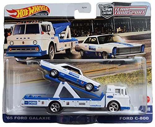 Hot Wheels 65 Ford Galaxie C-800 Team Transport miniatura 1
