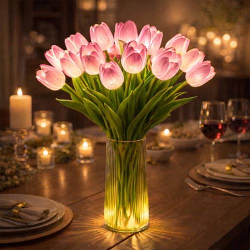 Radiant Romantic Tulip Light, Radiant Romantic Tulip Light Twinkling Tree,