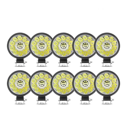 Feu Circulation Diurne LED 63W Phare Antibrouillard Camion et Voiture 12V 24V