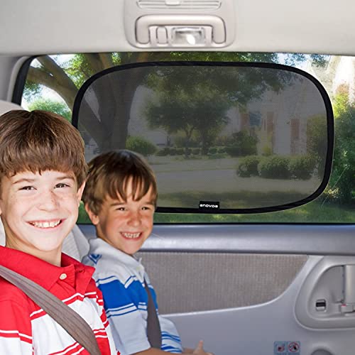 Baby Car Window Shades - 2 Pack UV Protection Mesh Covers - XL Size 25 x 16