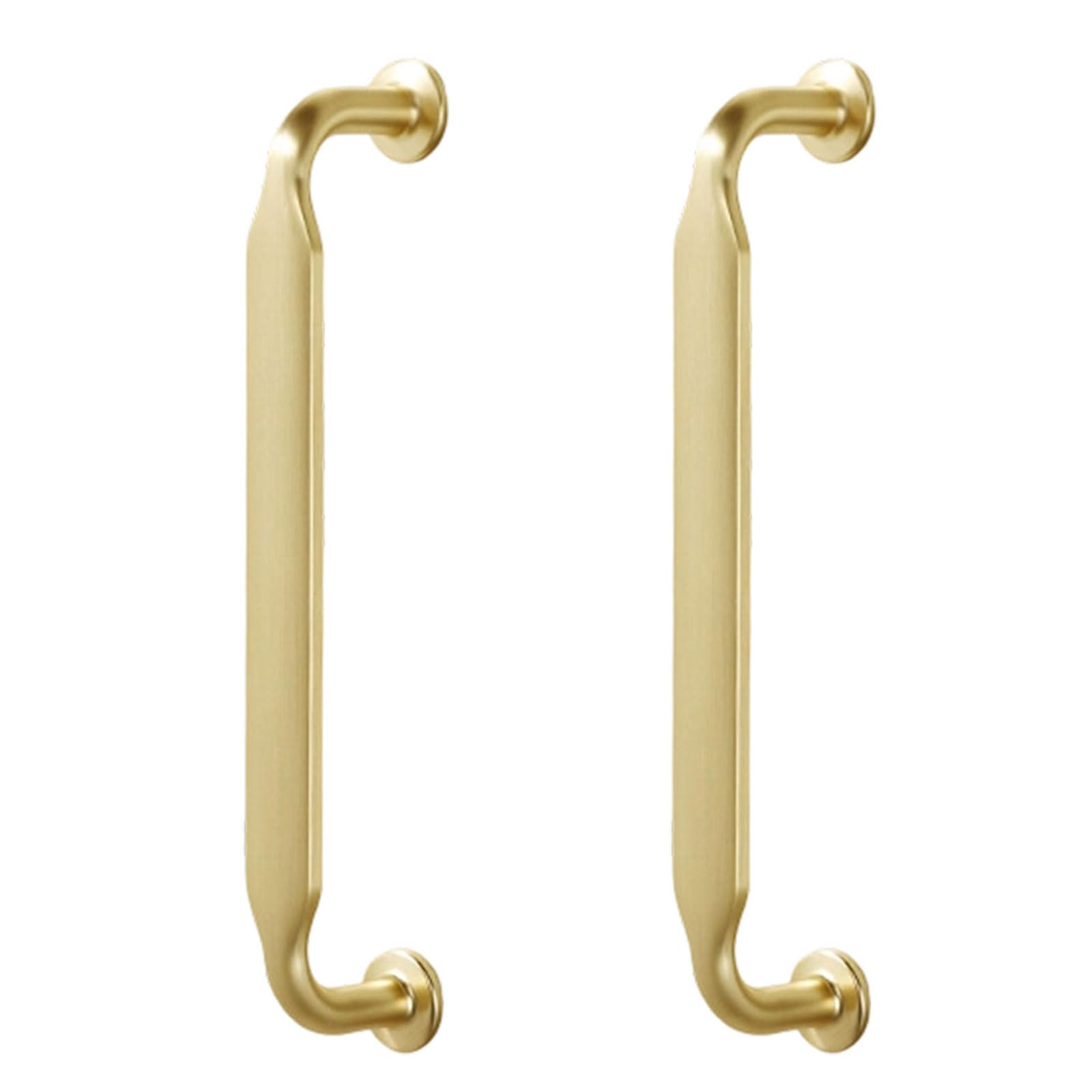Fromceo Gold Brushed 2Pcs Drawer Pulls Zincs Alloy Dressers Knob Cupboard Handle Simple Furniture Handle Bedside Cabinet Pull Hardware Furniture Handles And Knob For Dressers Simple