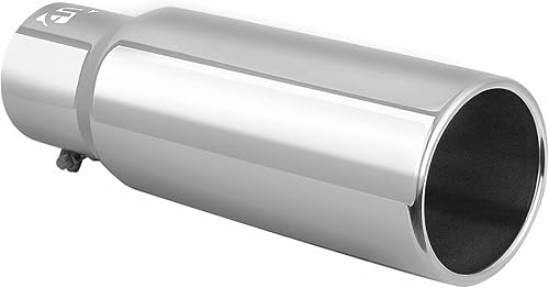 Miniatura 7 de Punta de escape negra, diseño de perno de entrada de 3 pulgadas, acero inoxidable recubierto de negro, puntas de silenciador de 3 pulgadas de