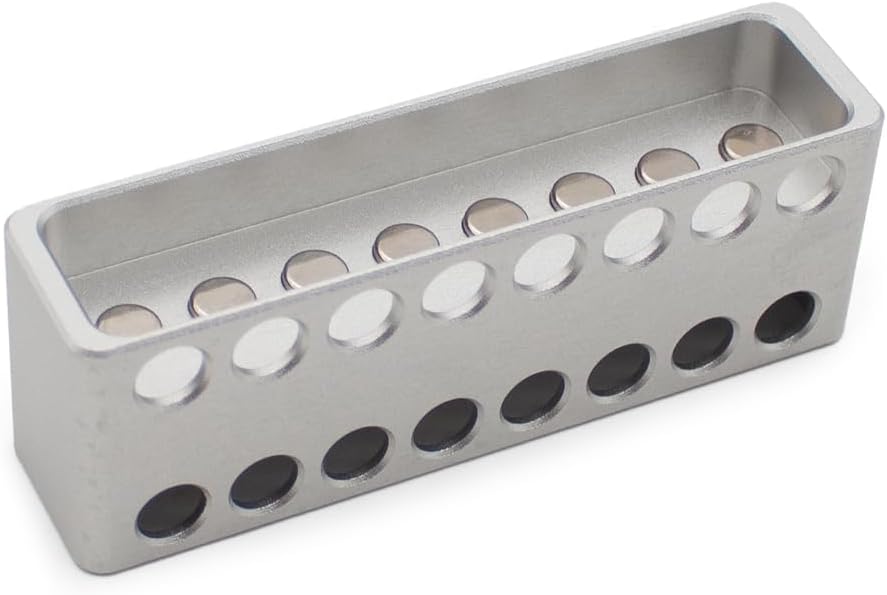 16 Holes Magnetic Bead Separation Rack for 0.1ml/0.2ml 8-Row PCR Tubes Strong Adsorption Lab Use