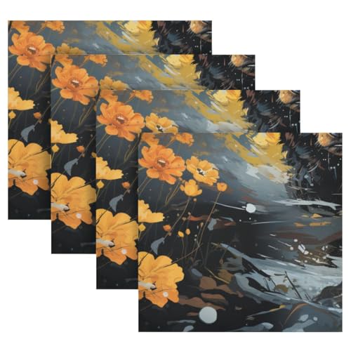 Servilletas de tela negras ALAZA 20 x 20 pulgadas miniatura 7