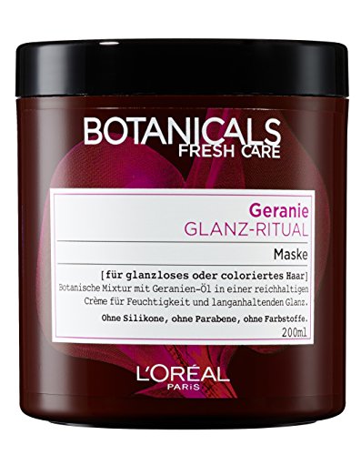 Botanicals Máscara tiefenpflegende pelo Fresh Care Geranio brillo de Ritual, máscara para glanzloses o Coloreados Cabello, Cuidado del cabello sin silicona, 1 unidad