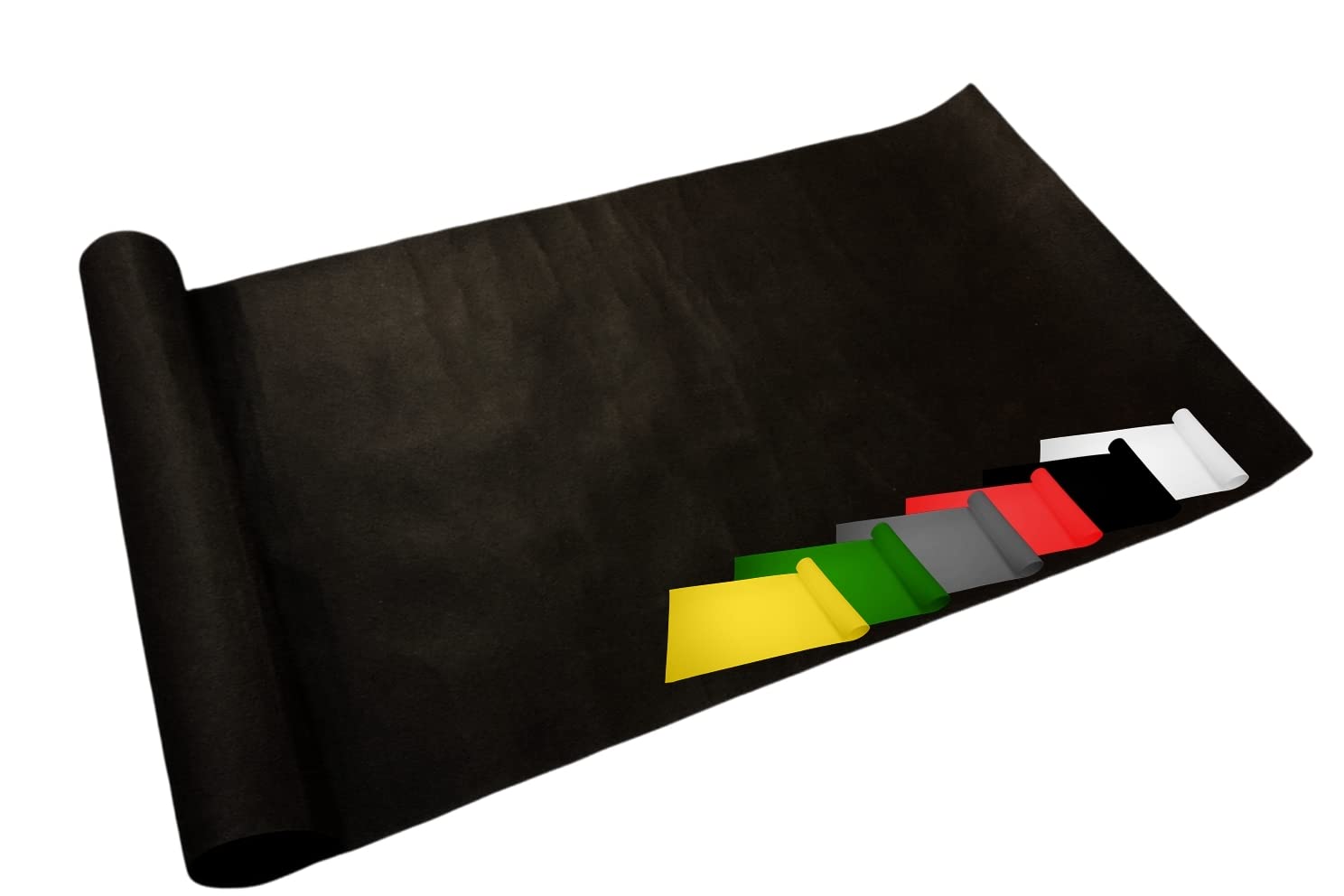 MadeInNature Tapis de Passage Dimensions au Choix/Vert, Rouge sapins de Noel/Tapis déco Anti Feu/Intérieur et extérieur/Idéal pour Magasins, fêtes, Mariages et évènementiel (2x10 m, Noir)