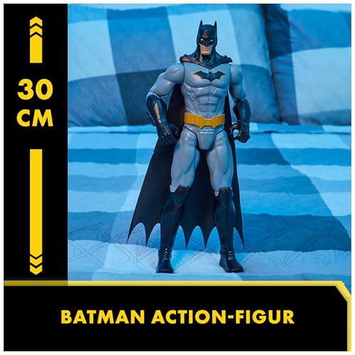 Batman S1-Actionfigur, 30 cm groß, voll beweglich für spannende Abenteuer und actionreiche Stunts, Spielzeug für Kinder ab 4 Jahren, original Comic-Design
