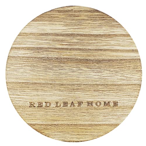 Red Leaf Home | Pineapple Coconut Jar Candle | Wooden Lid, Large | Aromatherapy | Botanical Collection | 15.5Oz #TOP5