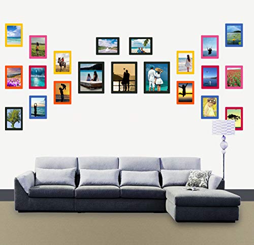 Magnetic Photo Frames,Sooard 4 Sets Double Layer Magnetic Picture Frames 8X10,Photo Collage For Refrigerator, Fridge, Office Cabinet And Wall Decoration (Black) #TOP4