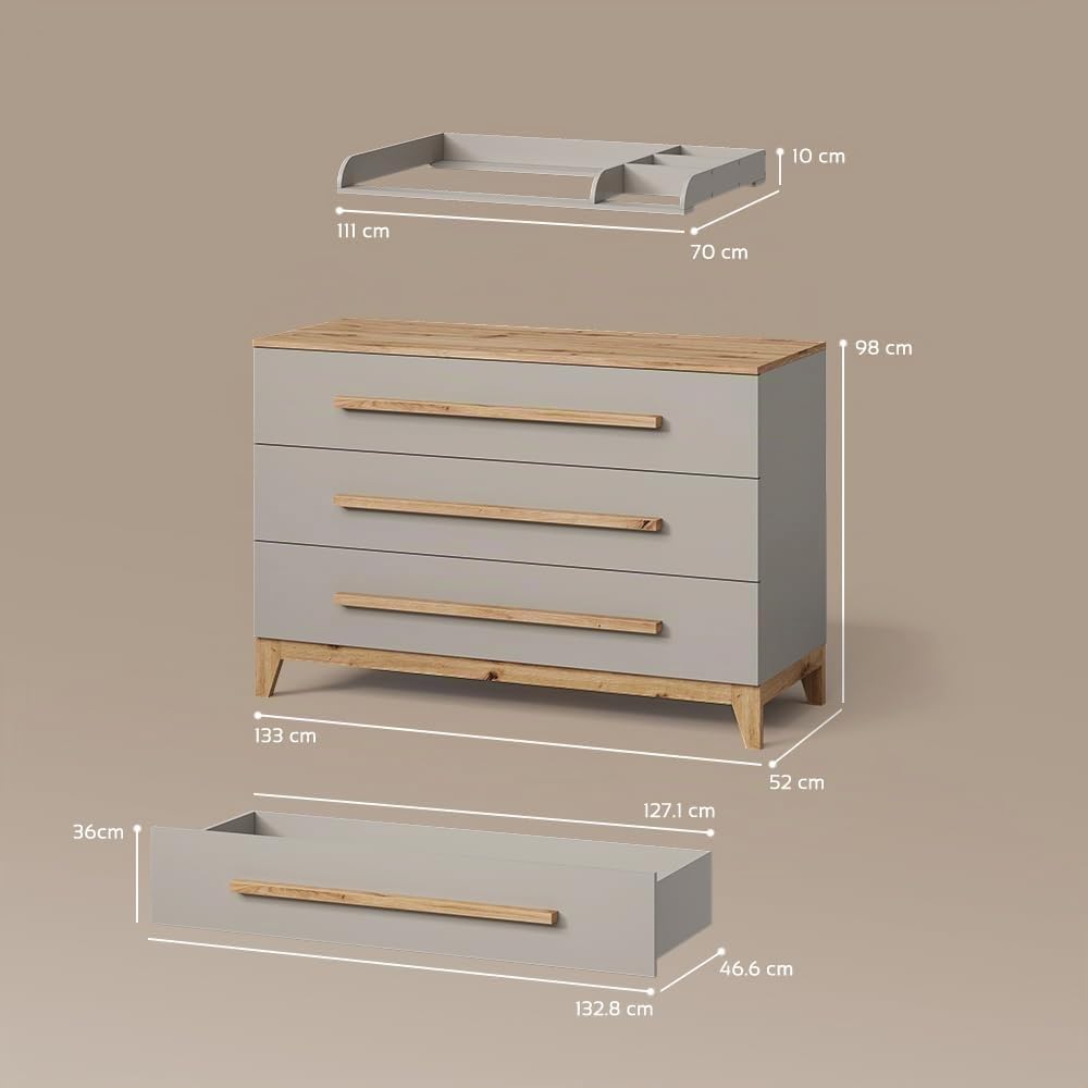 Livinity Mueble Cambiador Mailo, Cachemira/Artesanal