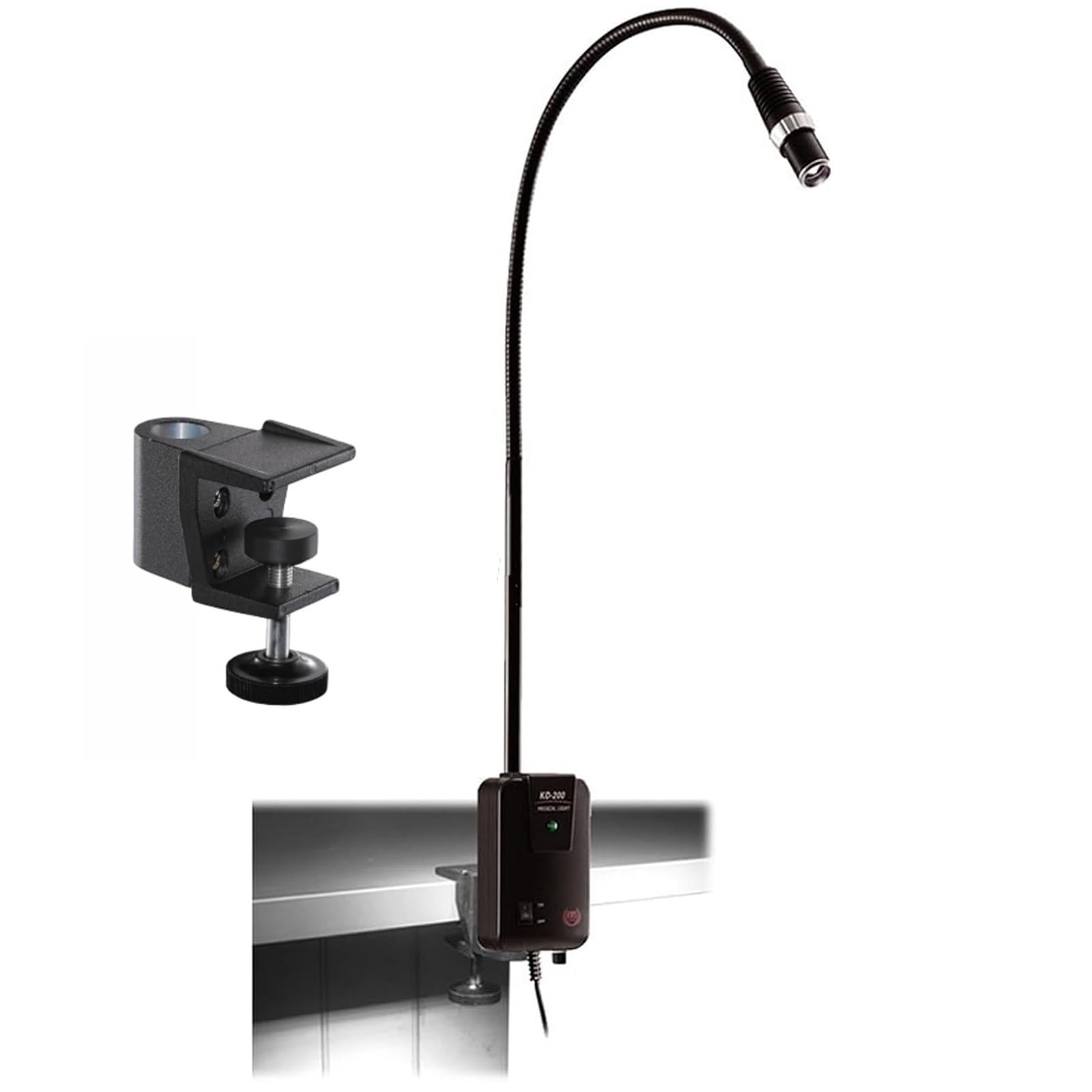 Lampada da Visita Chirurgica a LED con Morsetto da Scrivania, Lampada per Esami Medici con Luce Regolabile, Lampada Orientabile a 360° per Ginecologia e Stomatologia
