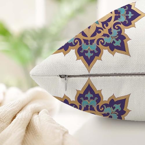Housse de coussin 40x40cm bohemia gifts lot de 4 imprimé double face pour offrir
