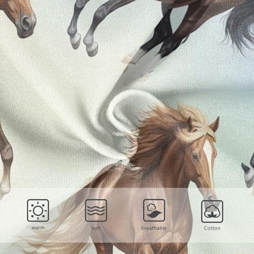 Toddler Girl Briefs, Running Horses Girls' Cotton Brief Underwear, 2–8 Years3