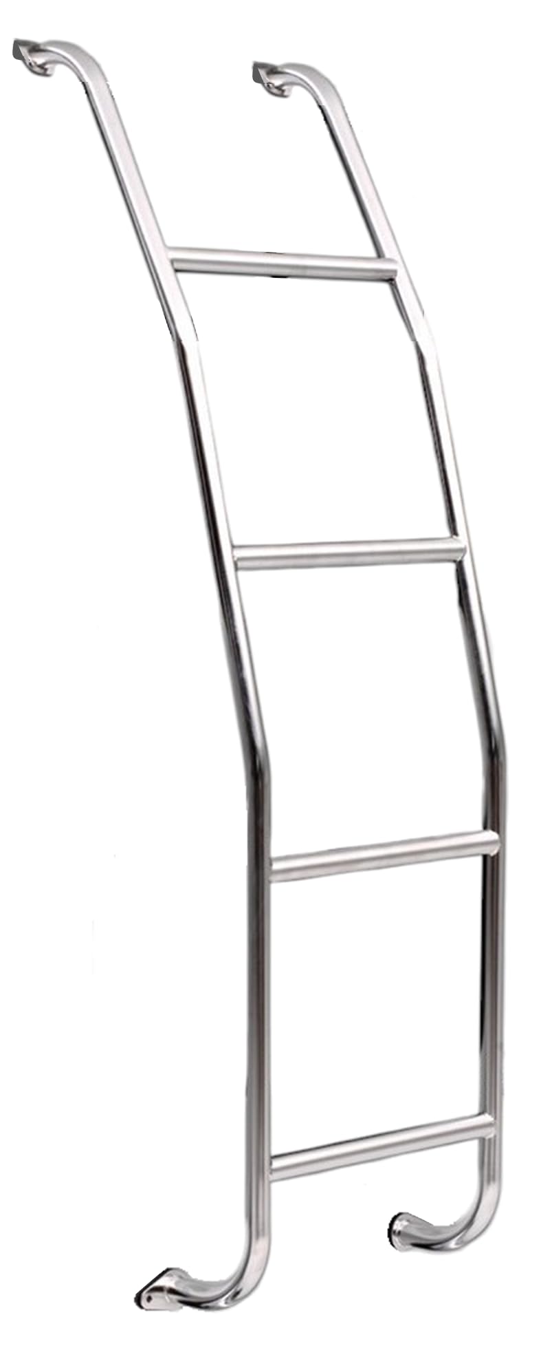 Surco 093C97 Stainless Steel 4-Step Van Ladder - Compatible with 1997-25 Chevrolet Express and GMC Savana Vans