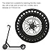 RiToEasysports Electric Scooter Wheel Hub Tyre, 8.5 Inch Electric Scooter Rear Tire Set Explosion Proof Rear Wheel Assembly with Hub Disc Brake Set for M365