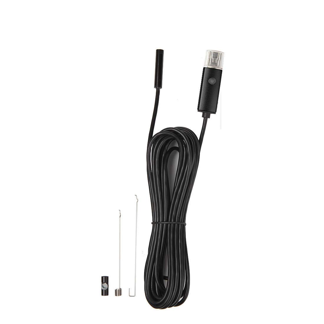 Endoscope Camera Flexible IP67 Waterproof Inspection / 6 LED Borescope Camera with 5M Wire for Android Phone/PC/Tablet Security Camera-image-3