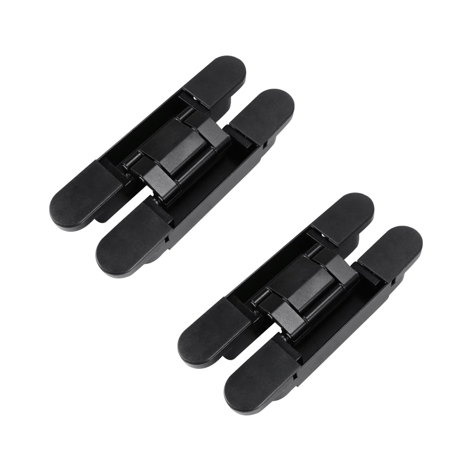 Shundeed One Color 2 Pieces Of 40 Kg Hardware Durable Black Zinc Alloy Door Hinges, Heavy-Duty Adjustable Invisible Household Hinges