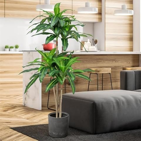 TANGZON 140CM Realistic Artificial Dracaena Tree Cover