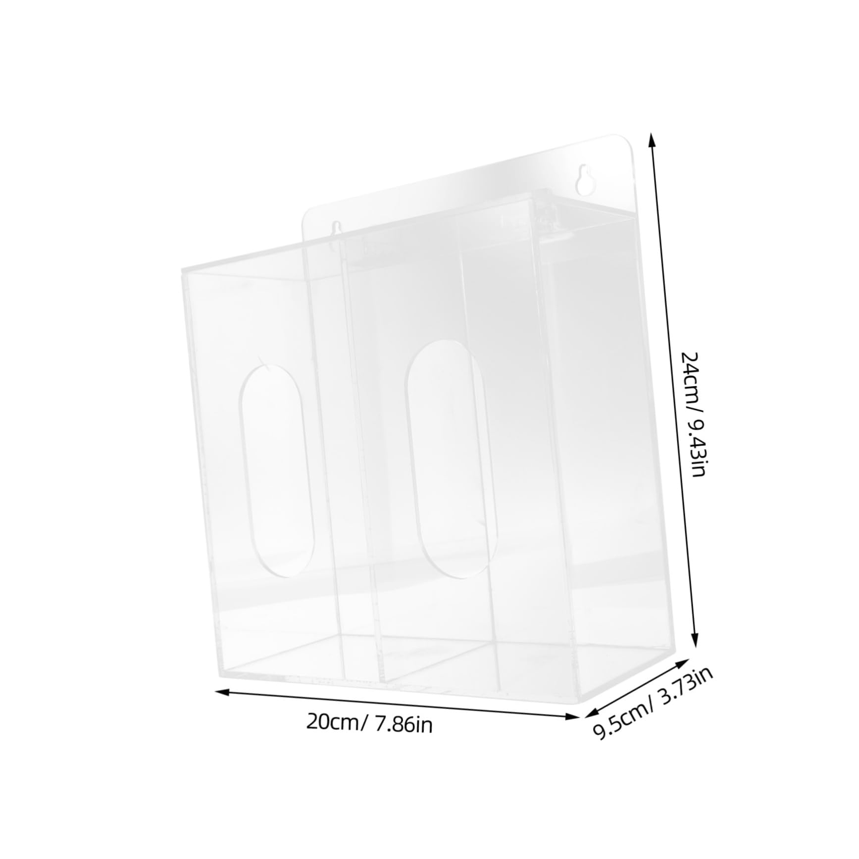 GLEAVI 4piezas Dispenser De Guantes y De Pared Caja De Almacenamiento Acrílica Compartimentos Organizador Práctico Para Laboratorios y Hogares