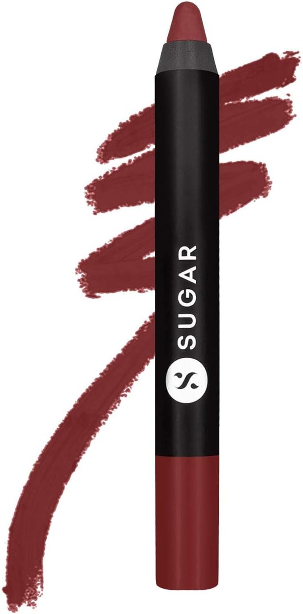 Matte As Hell Crayon Lipstick | Lasts upto 8hrs | 2.5gm - 15 Stephanie Plum