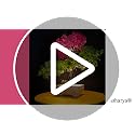 Image of Artificial LED Bonsai Tree with Lush Colorful Foliage in Elegant Plastic Pot | Artificial Plants with Pot | Fake Bonsai | Home Decor Items (Pink-Green, 24cm)