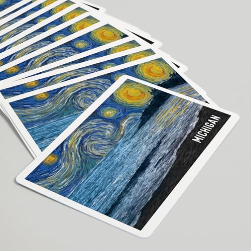 Baraja Póker 52 Cartas Michigan Starry Night miniatura 5
