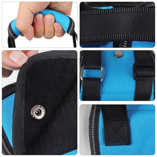 MHwan Tragehilfe Hund, Hundefreundliches blaues Design mit Verstellbarer tragegurt Hund, die behinderten und älteren Hunden beim Spazierengehen sicheren Halt bietet, treppenhilfe für Hunde (L)