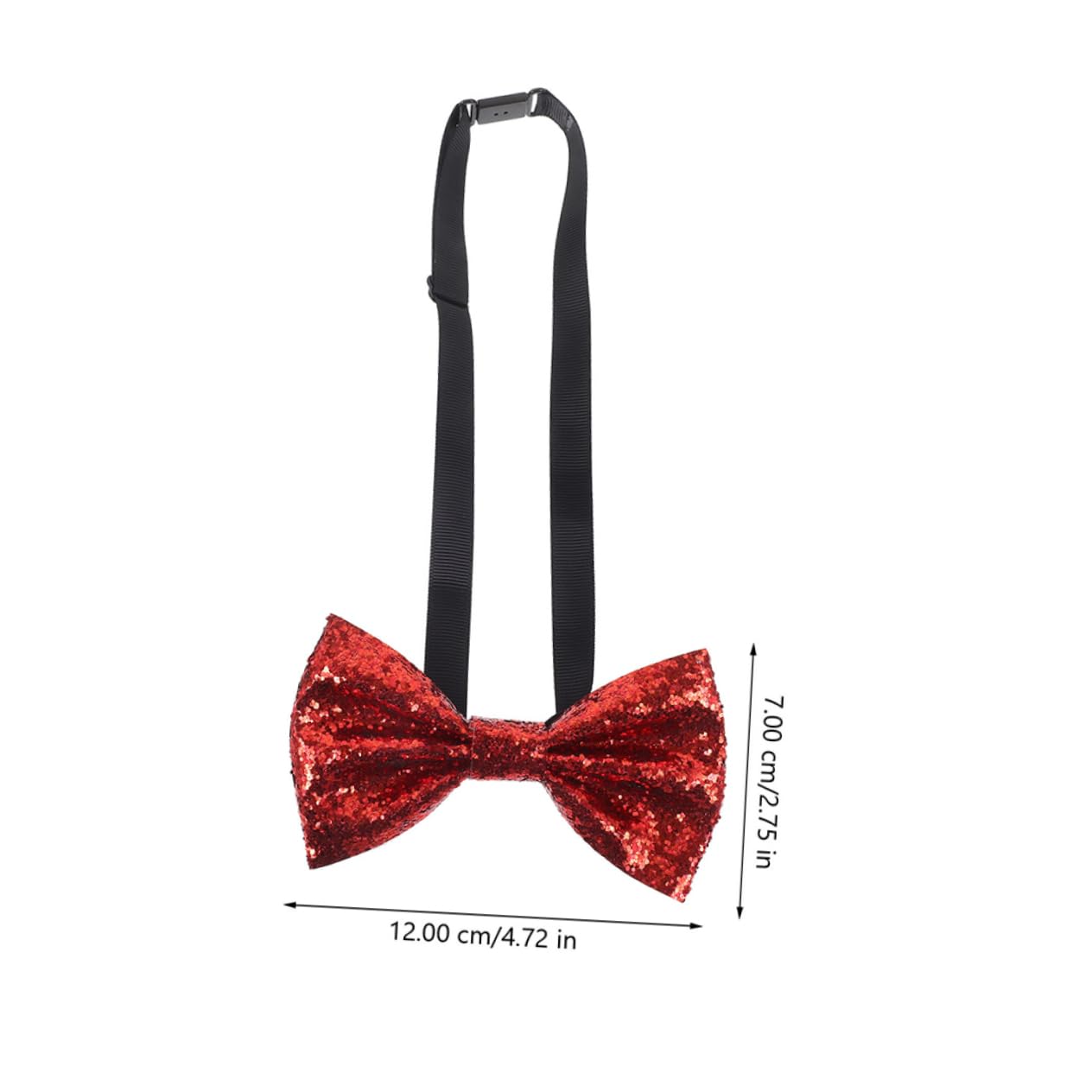 BESTYASH Sparkling Men's Glitter Bow Tie for Celebrations Performances Formal Events Adjustable