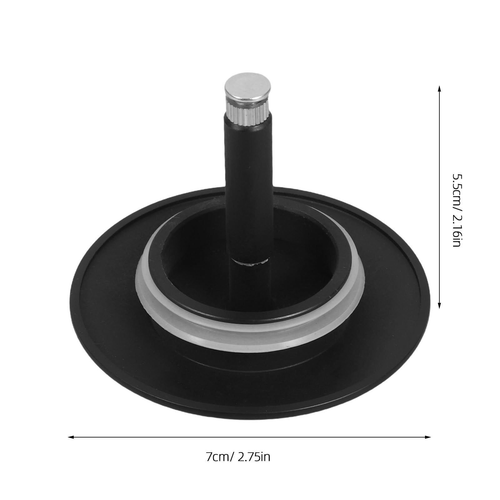 FRCOLOR 2 Piezas Tapón de Desagüe para Bañera y Lavabo de Cobre Negro, Resistente y Redondo, Bloquea Residuos, Adecuado para Baño y Cocina