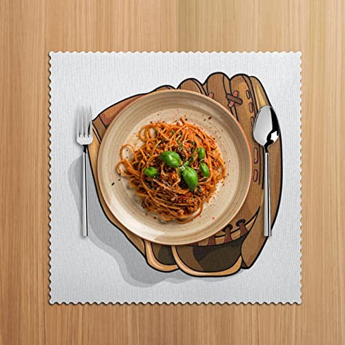 Sets de table de cuisine violon anti-rayures et imperméables 4pcs - 6