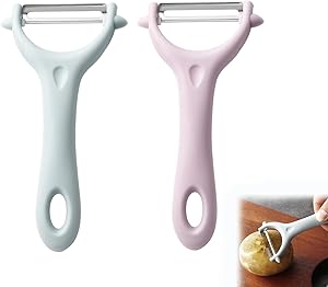 3er Set Sparschäler Edelstahl - Kartoffelschäler & Gemüseschäler Mit Ergonomischem Griff