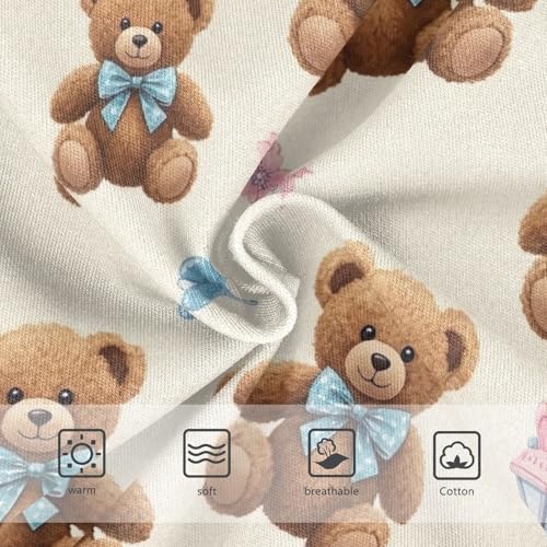 Cute Bears Brown Toddler Girls Panties, Girls Underwear, 2T–8 Years3