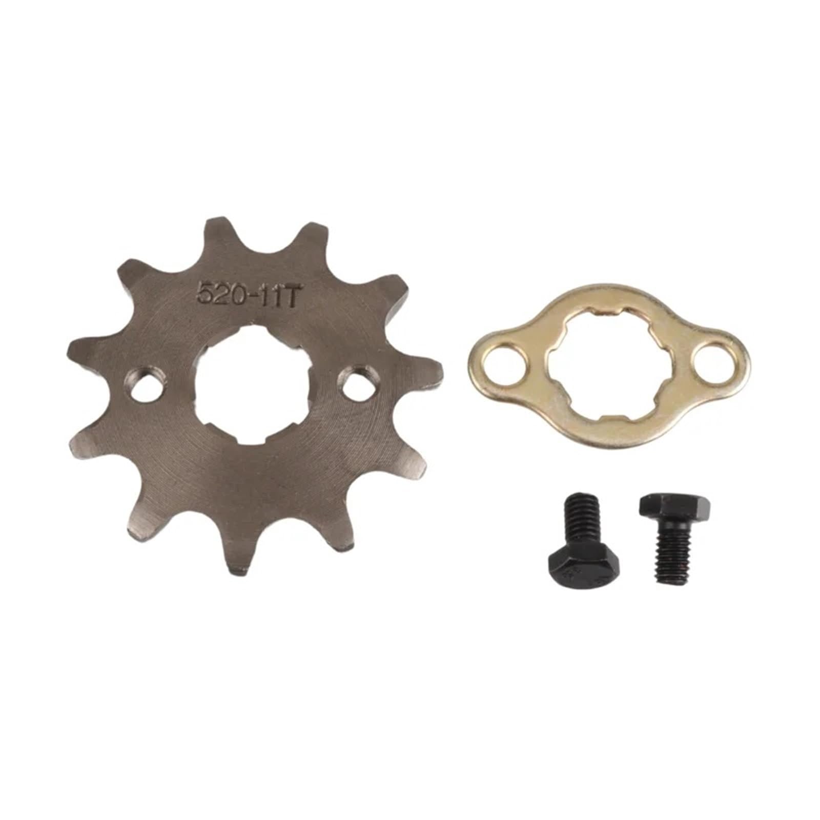 EJUOYO Chain Sprocket 520-20mm 10T 11T 12T 13T 14T 15T 16T 18T 19T 20T 21T 22T Tooth Front Engine Sprocket Chain(520-20MM-11T)