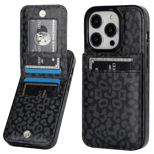 Protège-coque iPhone 14 Pro léopard pour sorties sans sac encombrant