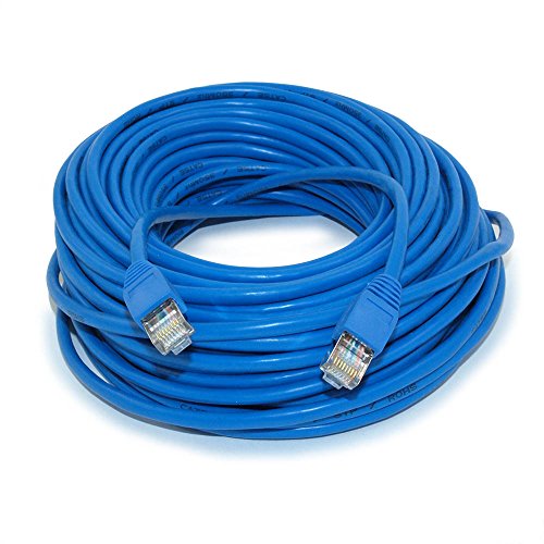 Cable Cat5E blindado Azul 150ft RJ45 My Cable Mart miniatura 2