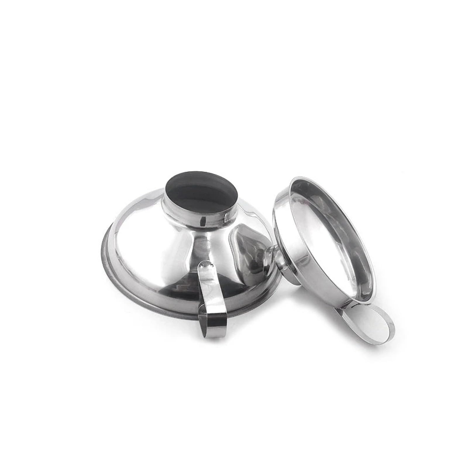 Embudos de Cocina, embudos pequeños de Metal, embudos de Acero Inoxidable for enlatar, embudos de Boca Ancha for enlatar, Filtro de tolva, Tapa de Boca Ancha for Aceite, Vino y Cocina.(S)