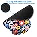 Memory Foam Wrist Support Mouse Pad Comfortable Padded Wrist Mousepads 9in X10in Desktop Notebook Mouse Mat (Vibrant Flower Foam)
