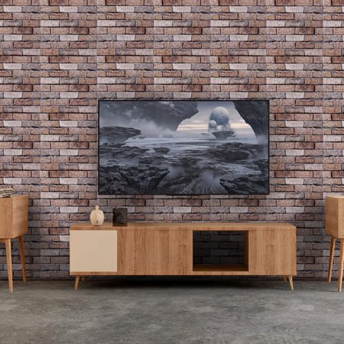 20 Stück 3D Wandpaneele Selbstklebend, 30 × 30 cm Wandverkleidung Selbstklebend aus Kunststoffplatten, wandpaneele PVC Backstein Tapete für Innenbereich, Außenbereich, Geschäftsräume