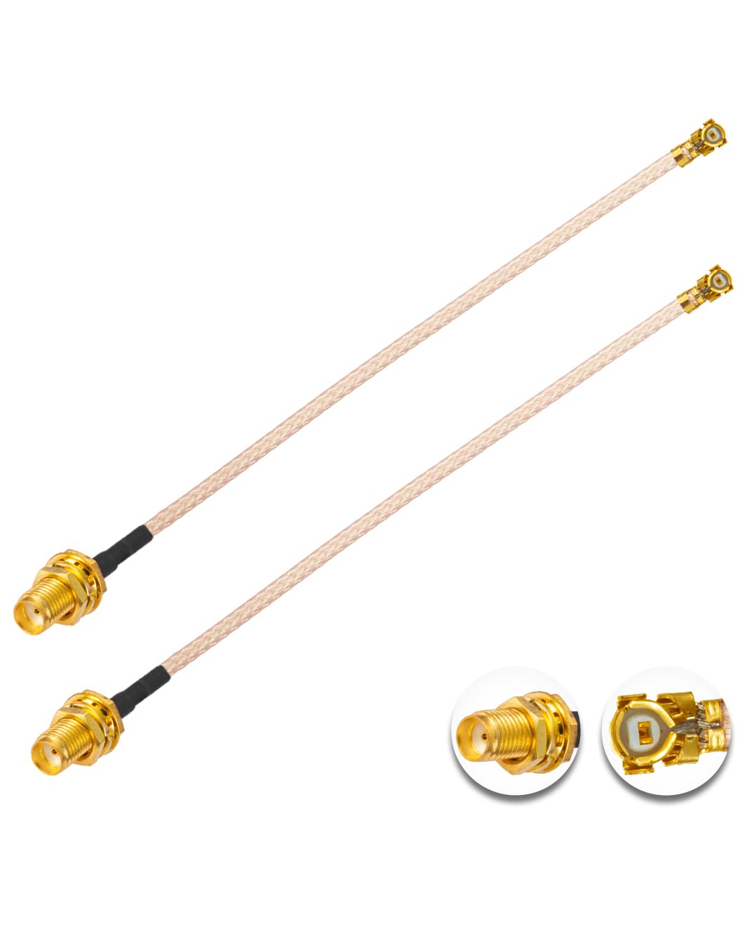 2PCS U.FL IPEX to SMA Female Low Loss Coaxial Cable 10" /25CM U.fl/IPEX RG178 RF Coaxial Pigtail Cable for Wireless Routers Mini PCIE Network Cards PCI Wi-Fi WAN Repeater-picture-23